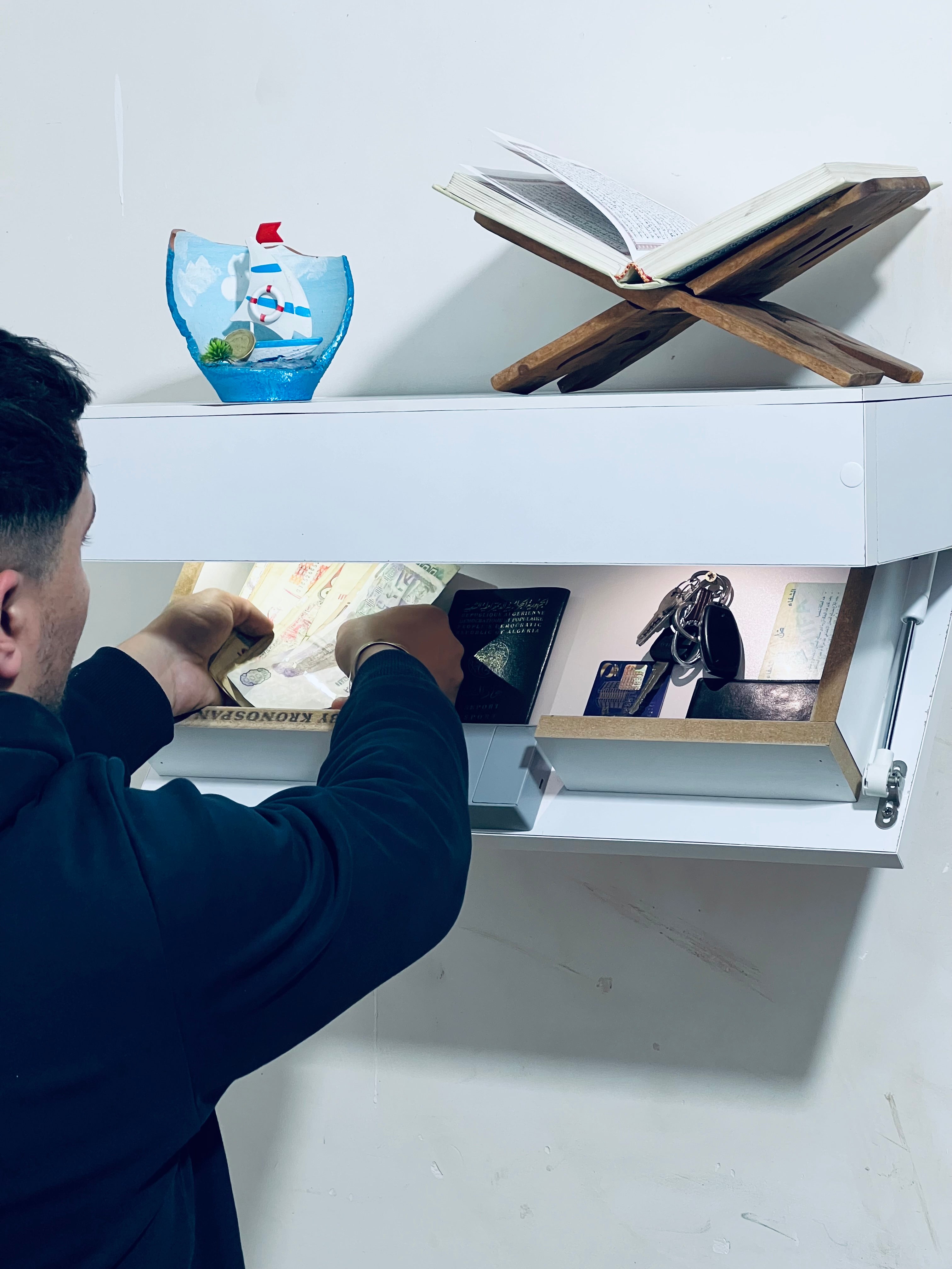 رف القفل الخفي ⭐⭐⭐⭐🔐